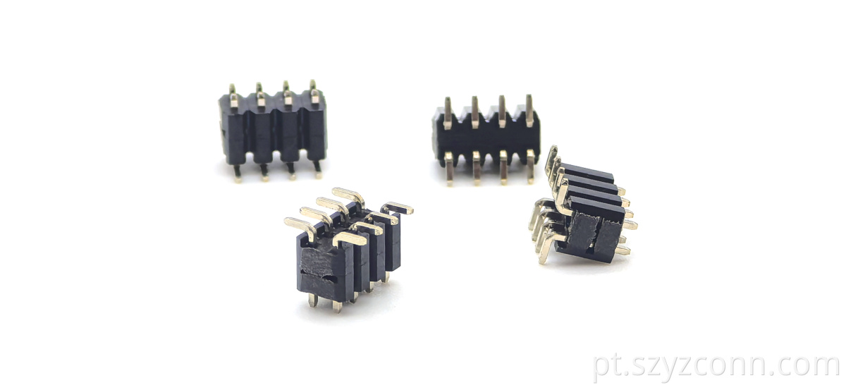 2.0mm Pitch Pin header Connector Dual Row SMT Two-layer Plastic H4.0mm 2*4P